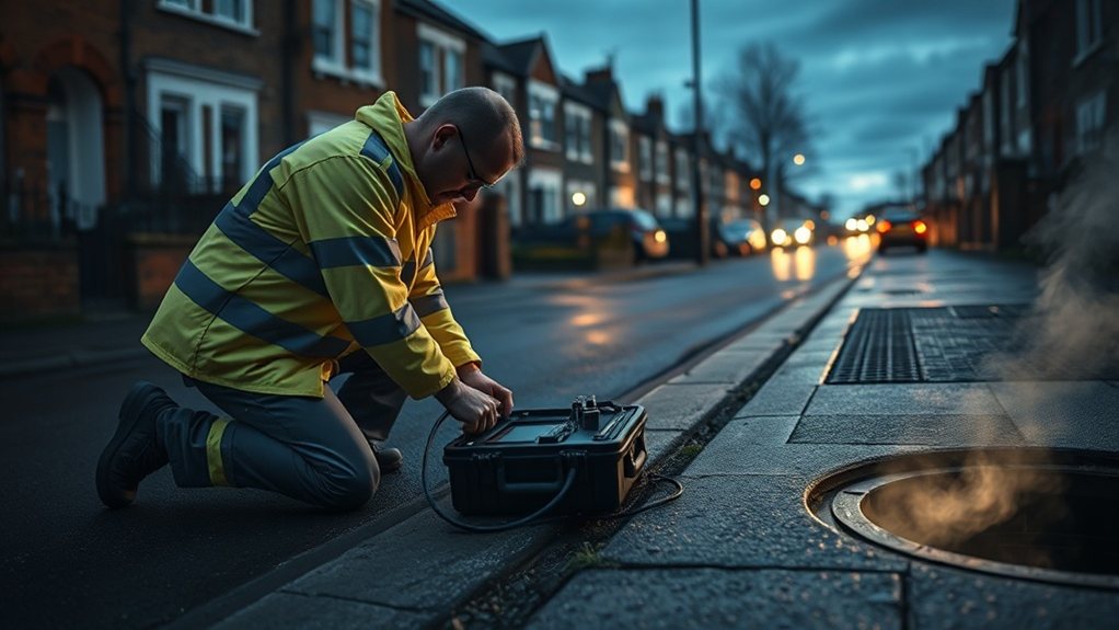 No-dig underground leak detection equipment in Shepherd's Bush